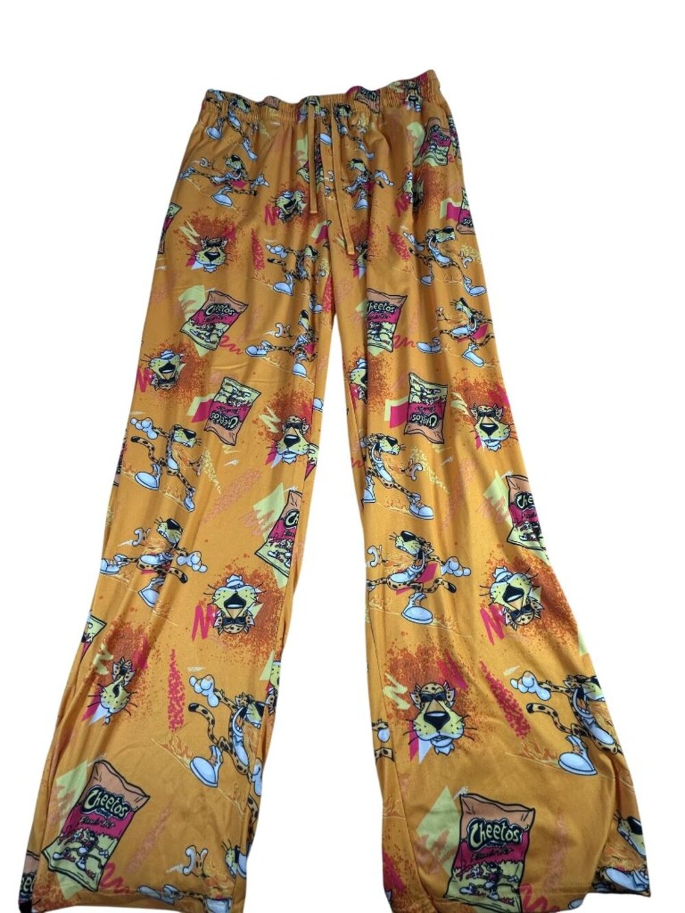Cheetos Flamin Hot Lounge Pants XL Chester Cheetah Orange Elastic Drawstring